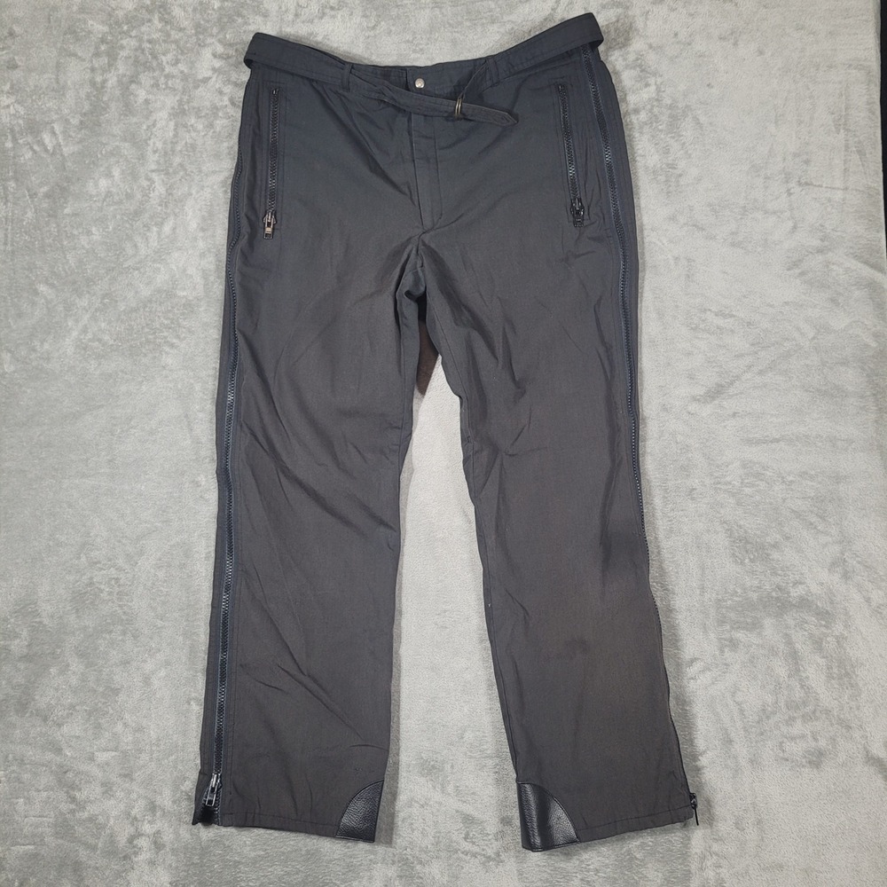 Vintage Alpine Designs Windpants Men Large Black Full Zip Outdoor Hiking Pants